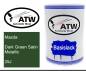 Preview: Mazda, Dark Green Satin Metallic, 25J: 500ml Lackdose, von ATW Autoteile West.